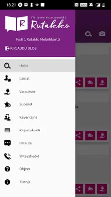 Rutakko-mobiilikirjasto android App screenshot 0